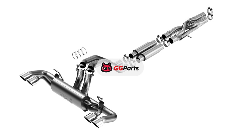 Borla 140893 BORLA ATAK Cat-Back Выхлопная система (хромированные насадки) Jeep Wrangler Rubicon 392 6.4L V8 2021-2024