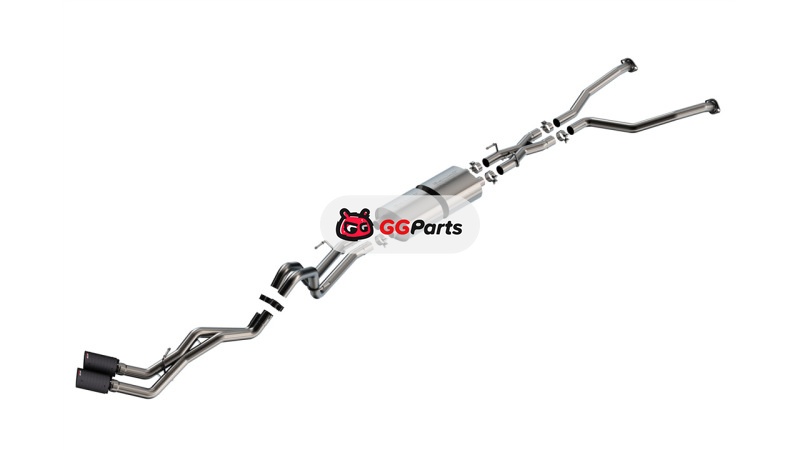 Borla 140939CFBA BORLA S-Type Cat-Back Выхлопная система (карбоновые насадки) Toyota Tundra 3.4L V6 (включая Hybrid Models) 2022-2024