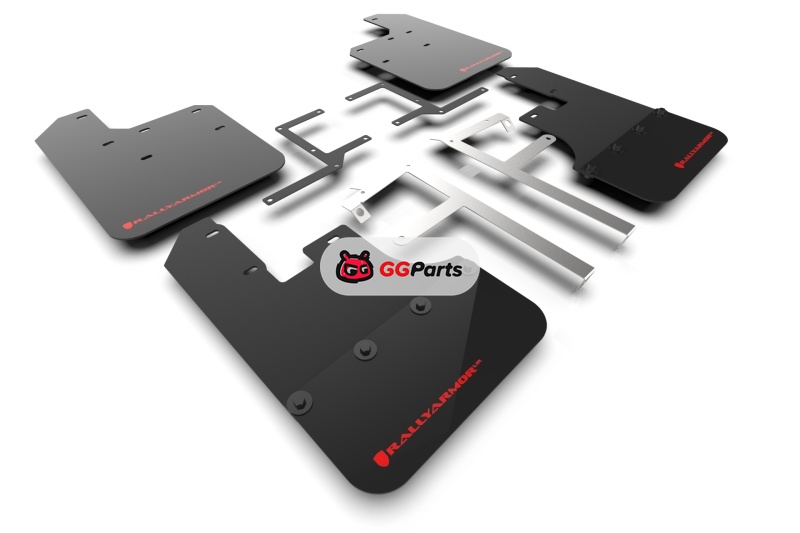 Rally Armor MF84-BLK-RD Rally Armor UR Брызговики черные с красным логотипом Jeep Gladiator JT 2019-2025