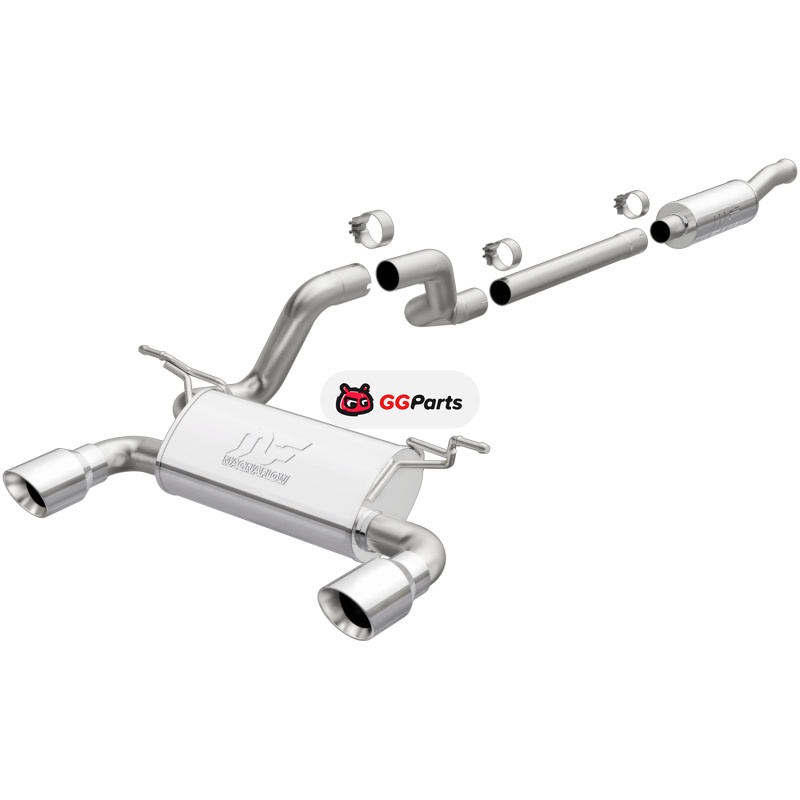 Magnaflow 19438 MagnaFlow Street Cat-Back Выхлопная система (полированные насадки) Jeep Wrangler JL 2.0L 2/4-Door 2018-2024