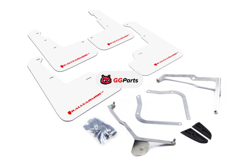 Rally Armor MF32-UR-WH/RD Rally Armor UR Брызговики белые с красным логотипом Subaru WRX/STI 2015-2021