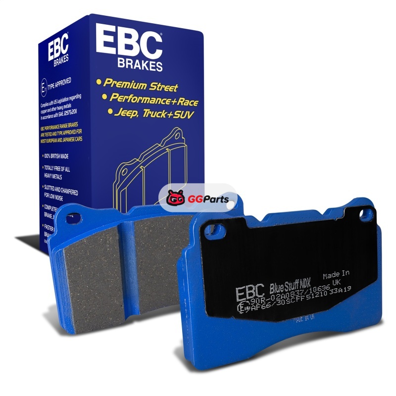 EBC DP51210NDX EBC Bluestuff Комплект передних тормозных колодок (диск 325/326x30мм) Mitsubishi Lancer Evo 8/9/10 2003-2016/Subaru WRX STi 2003-2017/BRZ/Toyota GT86/GR86 2018-2026 Brembo