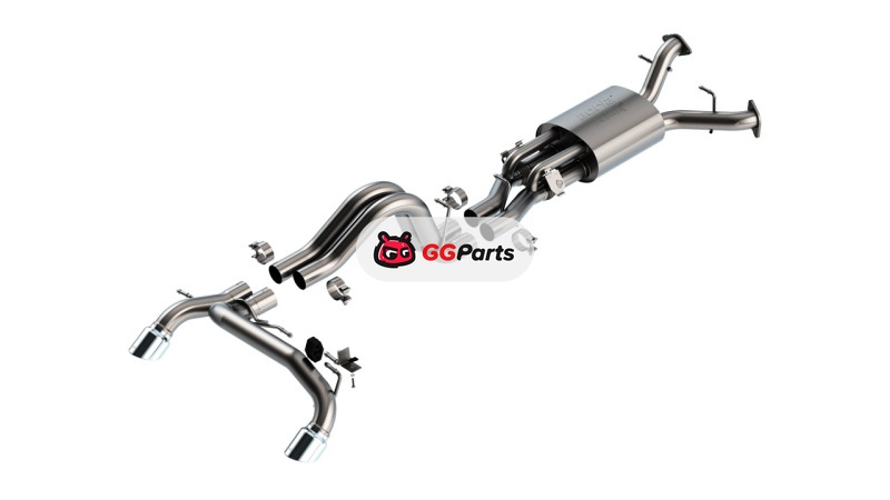 Borla 140934 BORLA ATAK Cat-Back Выхлопная система (хромированные насадки) Ford Bronco Raptor 3.0L V6 Twin Turbo 2022-2024