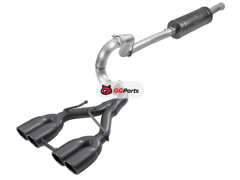 aFe 49-38071-B AFE Rebel Series Cat-Back Выхлопная система (черные насадки) Jeep Wrangler (JL) 2018-2024 V6-3.6L 4-Door