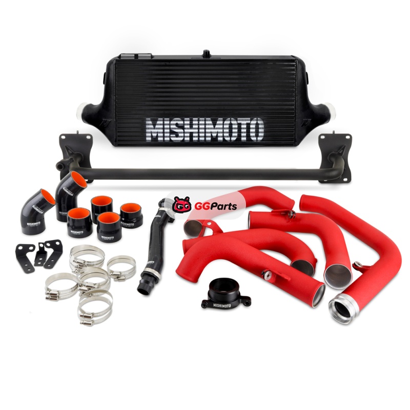Mishimoto MMINT-WRX-22BKRD MISHIMOTO Фронтальный интеркулер (черный) патрубки (красные) Subaru WRX VB 2022+