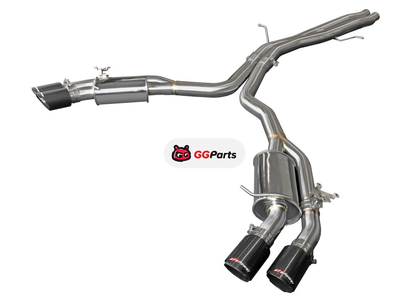 aFe 49-36427-C AFE MACH Force-Xp Axle-Back Выхлопная система (карбоновые насадки) Audi RS5 F5 Coupe 2017-2019 V6-2.9L (tt)