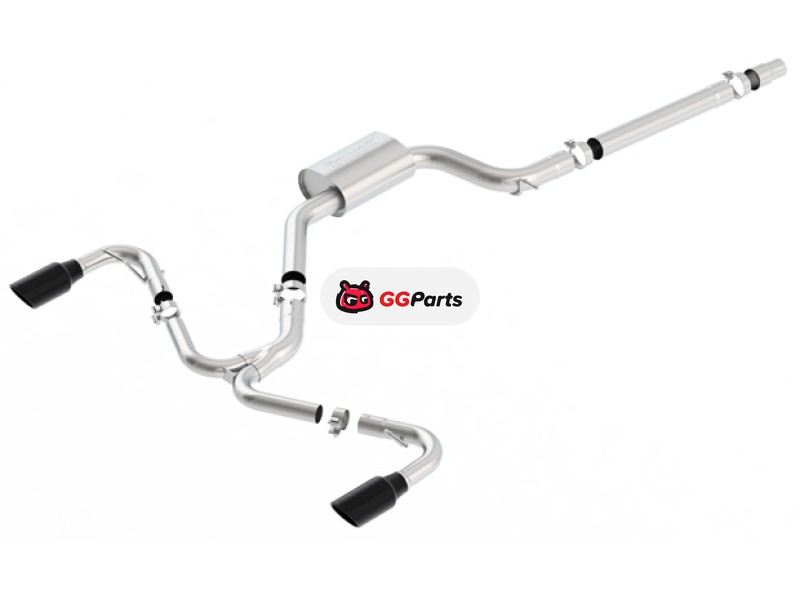 Borla 140751BC BORLA S-Type Cat-Back Выхлопная система (черные насадки) Volkswagen Golf GTI MK7.5 2.0L Turbo 2018-2021