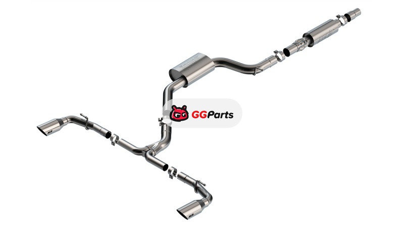 Borla 140883SB BORLA S-Type Cat-Back Выхлопная система (матовые насадки) Volkswagen Golf GTI MK8 2.0L Turbo 2022-2024