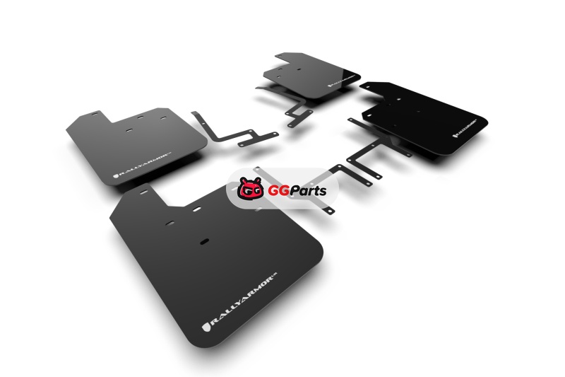 Rally Armor MF54-UR-BLK/WH Rally Armor UR Брызговики черные с белым логотипом Jeep Wrangler JL 2018-2025