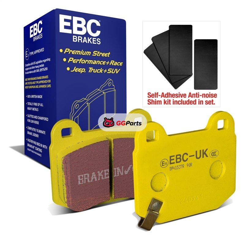 EBC DP41537R EBC Yellowstuff Комплект задних тормозных колодок (диск 316x20мм) Subaru WRX STi 2003-2017/BRZ/Toyota GT86/GR86 2018-2026 Brembo