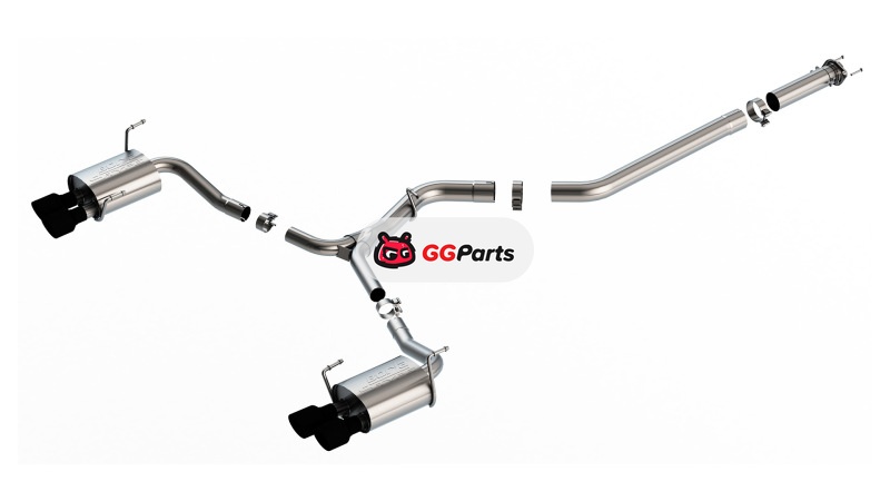 Borla 140907CB BORLA S-Type Cat-Back Выхлопная система (черные насадки) Subaru WRX 2.4L 2022-2024