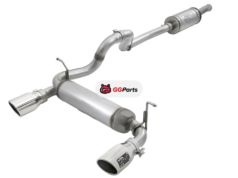 aFe 49-48066-P AFE Rebel Series Cat-Back Выхлопная система (полированные насадки) Jeep Wrangler (JL) 2018-2024 V6-3.6L 4-Door