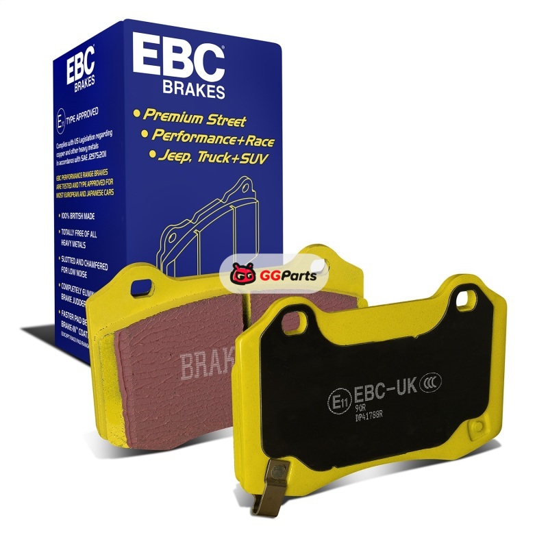 EBC DP41788R EBC Yellowstuff Комплект задних тормозных колодок (диск 350x28мм) Dodge Durango 5.7L/SRT 6.4L/SRT Hellcat 6.2L sc 2018–2026/Jeep Grand Cherokee SRT 6.4L/Trackhawk WK2 6.2L sc 2011–2021