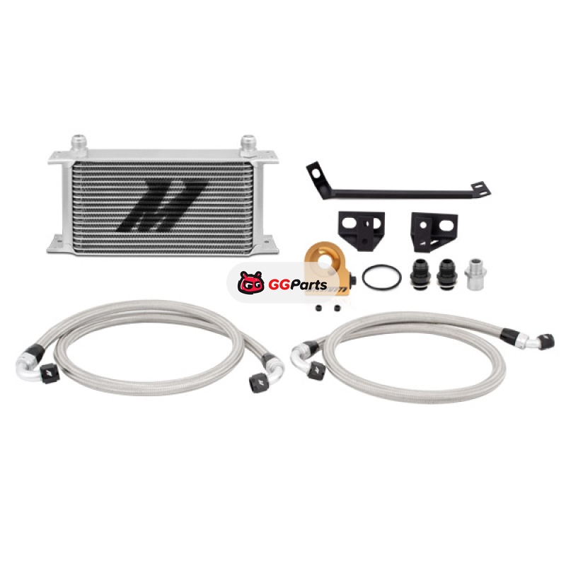 Mishimoto MMOC-MUS4-15T MISHIMOTO Комплект масляного радиатора двигателя с термостатом (серебристый) Ford Mustang 2.3L L4 EcoBoost 2015-2017