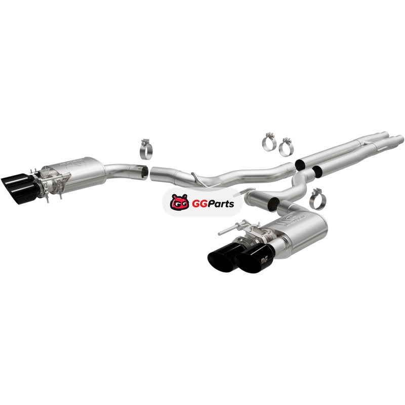 Magnaflow 19643 MagnaFlow Competition Cat-Back Выхлопная система (черные насадки) Ford Mustang GT V8 5.0L 2024