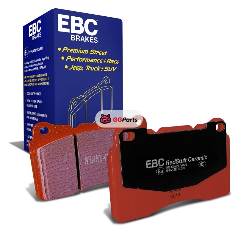EBC DP31210C EBC Redstuff Комплект передних тормозных колодок (диск 325/326x30мм) Mitsubishi Lancer Evo 8/9/10 2003-2016/Subaru WRX STi 2003-2017/BRZ/Toyota GT86/GR86 2018-2026 Brembo