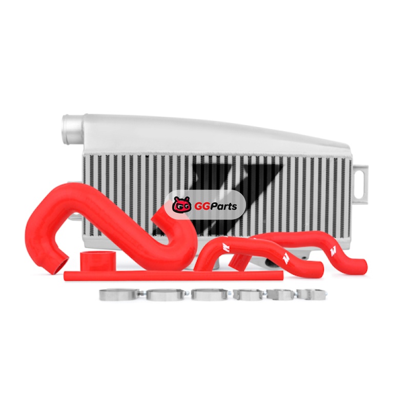 Mishimoto MMTMIC-WRX-01SLRD MISHIMOTO Performance Верхний интеркулер (серебристый) патрубки (красные) Subaru WRX/STI 2001-2007