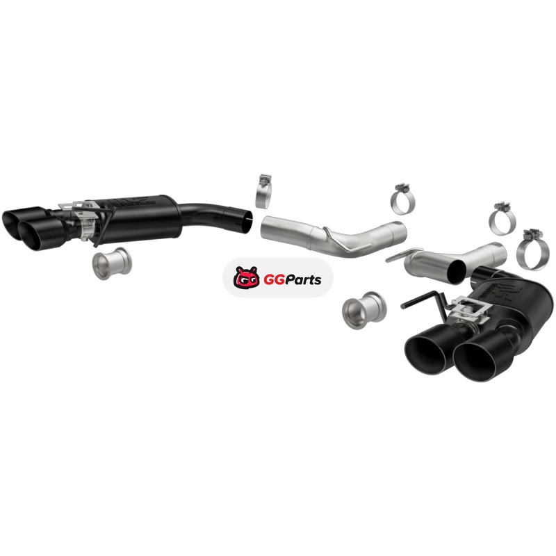Magnaflow 19419 MagnaFlow Competition Axle-Back Выхлопная система (черные насадки) Ford Mustang GT V8 5.0L 2018-2023