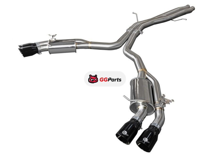 aFe 49-36427-B AFE MACH Force-Xp Axle-Back Выхлопная система (черные насадки) Audi RS5 F5 Coupe 2017-2019 V6-2.9L (tt)