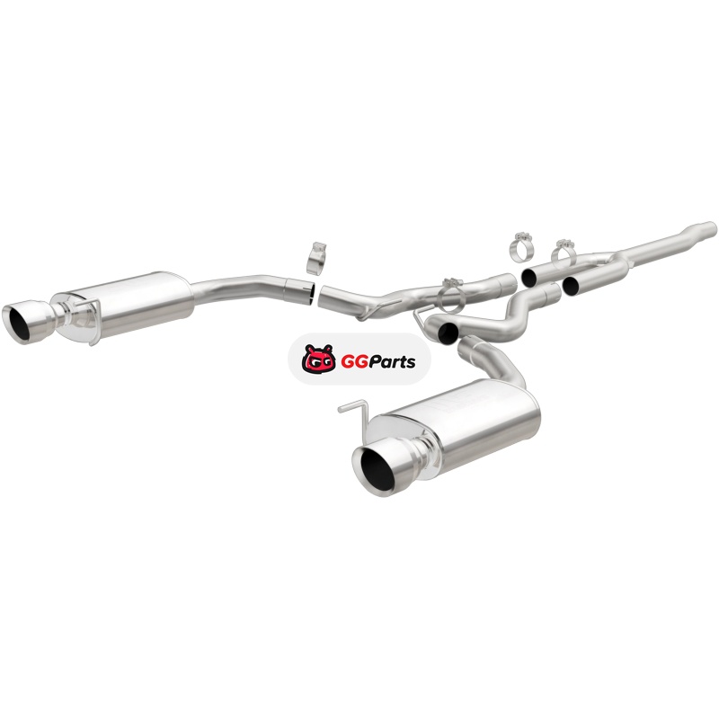 Magnaflow 19097 MagnaFlow Street Cat-Back Выхлопная система (полированные насадки) Ford Mustang L4 2.3L EcoBoost 2015-2023
