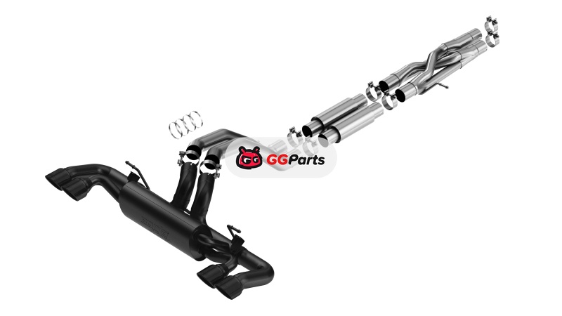 Borla 140893CB BORLA ATAK Cat-Back Выхлопная система (черные насадки) Jeep Wrangler Rubicon 392 6.4L V8 2021-2024