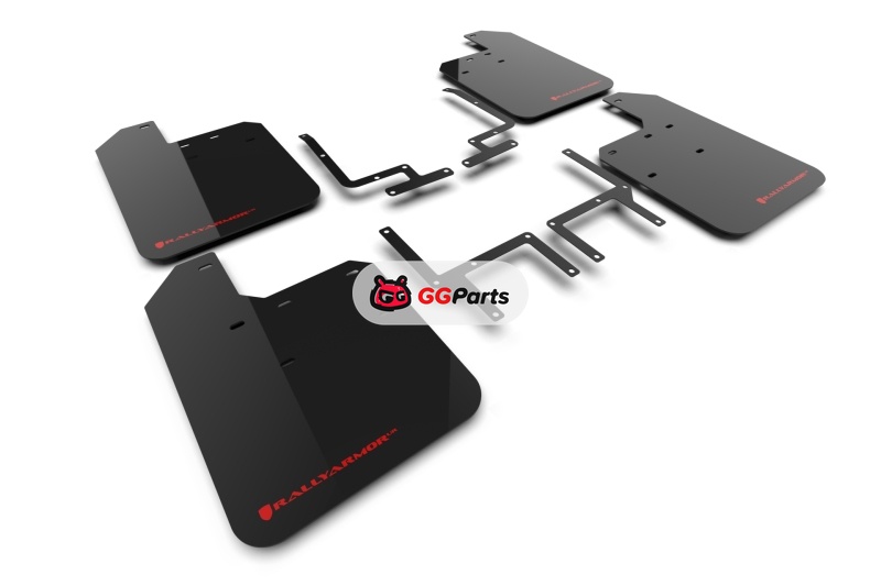 Rally Armor MF124-UR-BLK-RD Rally Armor UR Брызговики черные с красным логотипом Jeep Wrangler JL Rubicon 2018-2025