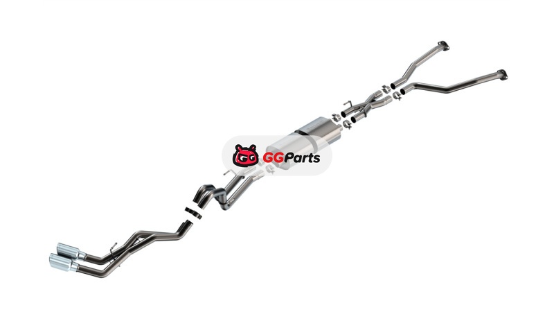 Borla 140939 BORLA S-Type Cat-Back Выхлопная система (хромированные насадки) Toyota Tundra 3.4L V6 (включая Hybrid Models) 2022-2024