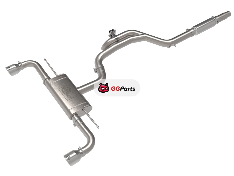 aFe 49-36451-P AFE Gemini XV Cat-Back Выхлопная система (полированные насадки) Volkswagen Golf 8 GTI 2022-2024 L4-2.0L (t)