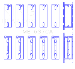 King Engine Bearings MB637CA0.25