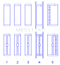 King Engine Bearings MB5511XP