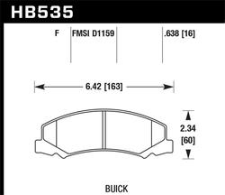 Hawk Performance HB535F.638