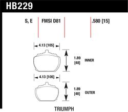 Hawk Performance HB229E.580