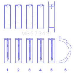 King Engine Bearings MB5734SI0.5