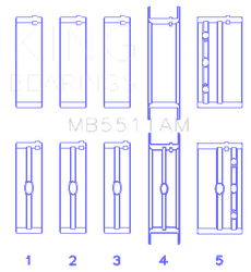 King Engine Bearings MB5511AM
