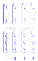 King Engine Bearings MB4062AM