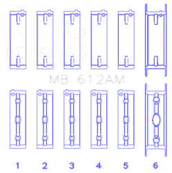 King Engine Bearings MB612AM