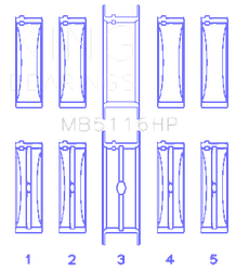 King Engine Bearings MB5116HP010