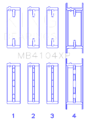 King Engine Bearings MB4104XP