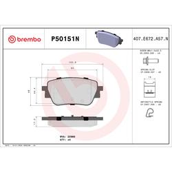 Brembo OE P50151N