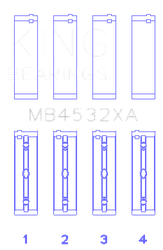 King Engine Bearings MB4532XA