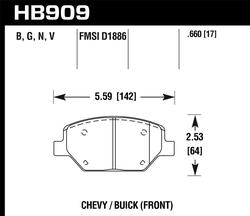 Hawk Performance HB909Y.660