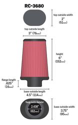 K&N Engineering RC-3680