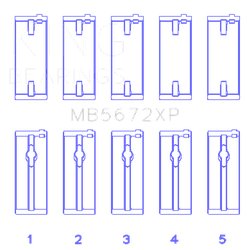 King Engine Bearings MB5672XP