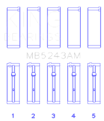 King Engine Bearings MB5243AM
