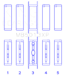 King Engine Bearings MB5013XP020