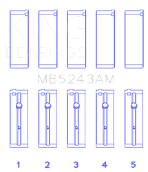 King Engine Bearings MB5243AM0.5