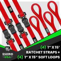 Rhino USA RCHT-4PACK-RED