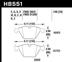 Hawk Performance HB551E.748