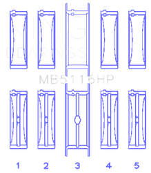 King Engine Bearings MB5116HP010