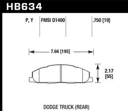 Hawk Performance HB634P.750